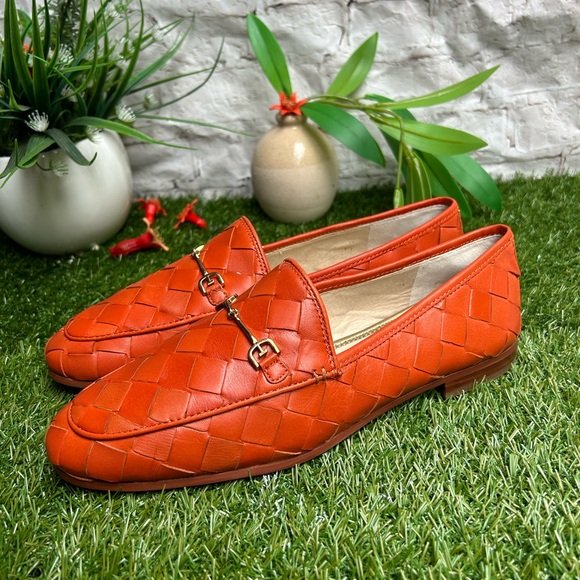 Loraine Woven Loafer (Women) SAM EDELMAN Canyon Orange size 10 new no box - Picture 15 of 16